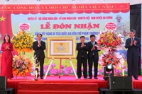 Đền thờ Phạm Thượng Quận đón nhận Bằng xếp hạng Di tích quốc gia