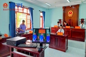 VKSND huyện Tây Sơn phối hợp tổ chức các phiên tòa trực tuyến