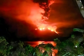 Núi lửa Ruang phun trào, Indonesia cảnh báo sóng thần