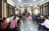 VKSND huyện Quỳnh Lưu phối hợp tổ chức phiên tòa rút kinh nghiệm dân sự, kinh doanh thương mại