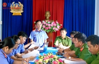 VKSND tỉnh An Giang trực tiếp kiểm sát tại Cơ quan CSĐT Công an thị xã Tịnh Biên