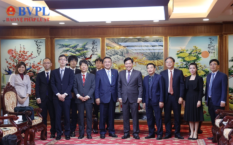 Phó Viện trưởng VKSND tối cao Nguyễn Quang Dũng tiếp Thứ trưởng Bộ Tư pháp Nhật Bản