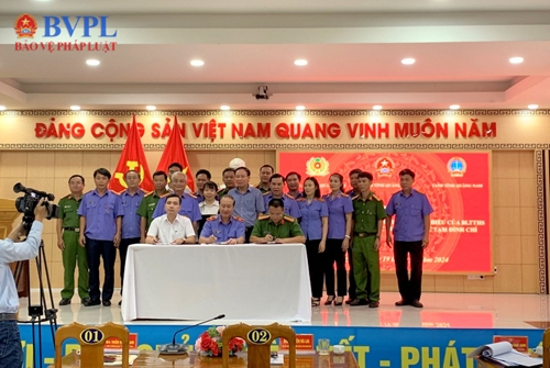 VKSND tỉnh Quảng Nam chủ trì ký kết quy chế phối hợp liên ngành