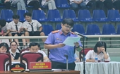 VKSND TP Uông Bí phối hợp tổ chức phiên tòa giả định cho học sinh
