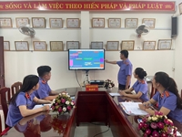 VKSND huyện Lộc Bình phối hợp tổ chức phiên tòa rút kinh nghiệm trực tuyến