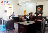 VKSND huyện Tiểu Cần phối hợp tổ chức phiên tòa rút kinh nghiệm