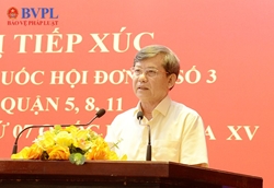 Viện trưởng VKSND tối cao Lê Minh Trí tiếp xúc cử tri tại TP Hồ Chí Minh