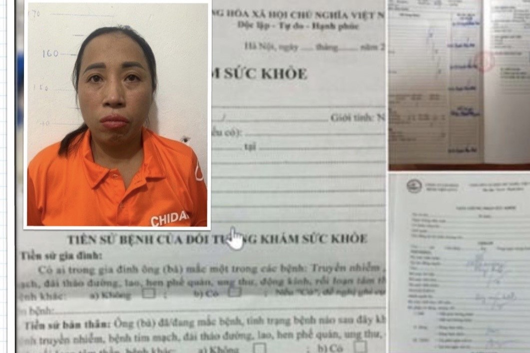 Phê chuẩn khởi tố người phụ nữ “kinh doanh” giấy khám sức khỏe giả