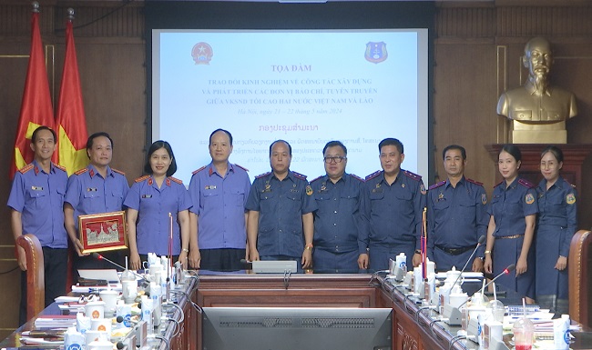 Tọa đàm giữa Báo Bảo vệ pháp luật, VKSND tối cao Việt Nam và Văn phòng VKSND tối cao Lào