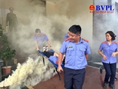 VKSND tỉnh Quảng Ninh diễn tập phòng cháy, chữa cháy