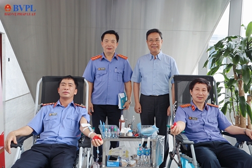 Cán bộ, công chức, viên chức, người lao động VKSND tối cao tham gia hiến máu tình nguyện