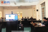 VKSND thị xã Kiến Tường phối hợp xét xử phiên tòa trực tuyến