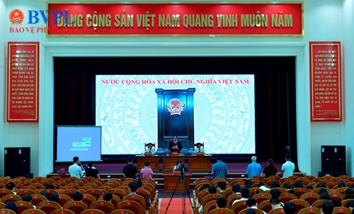 VKSND huyện Gia Lâm phối hợp tổ chức phiên toà trực tuyến rút kinh nghiệm vụ án dân sự