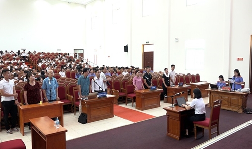 VKSND huyện Gia Lâm phối hợp tổ chức phiên toà trực tuyến rút kinh nghiệm vụ án dân sự
