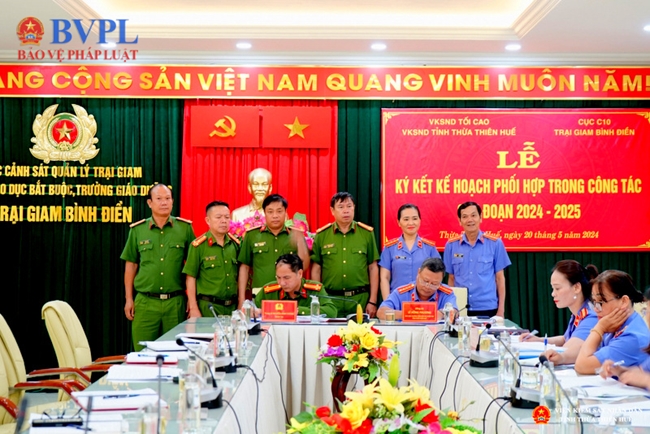 VKSND tỉnh Thừa Thiên Huế tăng cường phối hợp công tác với Trại giam Bình Điền