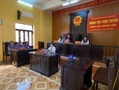 VKSND huyện Văn Quan phối hợp tổ chức phiên tòa rút kinh nghiệm trực tuyến