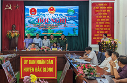 VKSND huyện Đắk Glong ký kết phối hợp trong công tác phòng, chống tội phạm