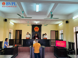 VKSND huyện Mỹ Lộc phối hợp tổ chức 3 phiên tòa số hóa hồ sơ