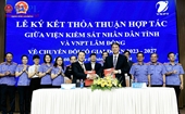 VKSND tỉnh Lâm Đồng ký thỏa thuận hợp tác về chuyển đổi số