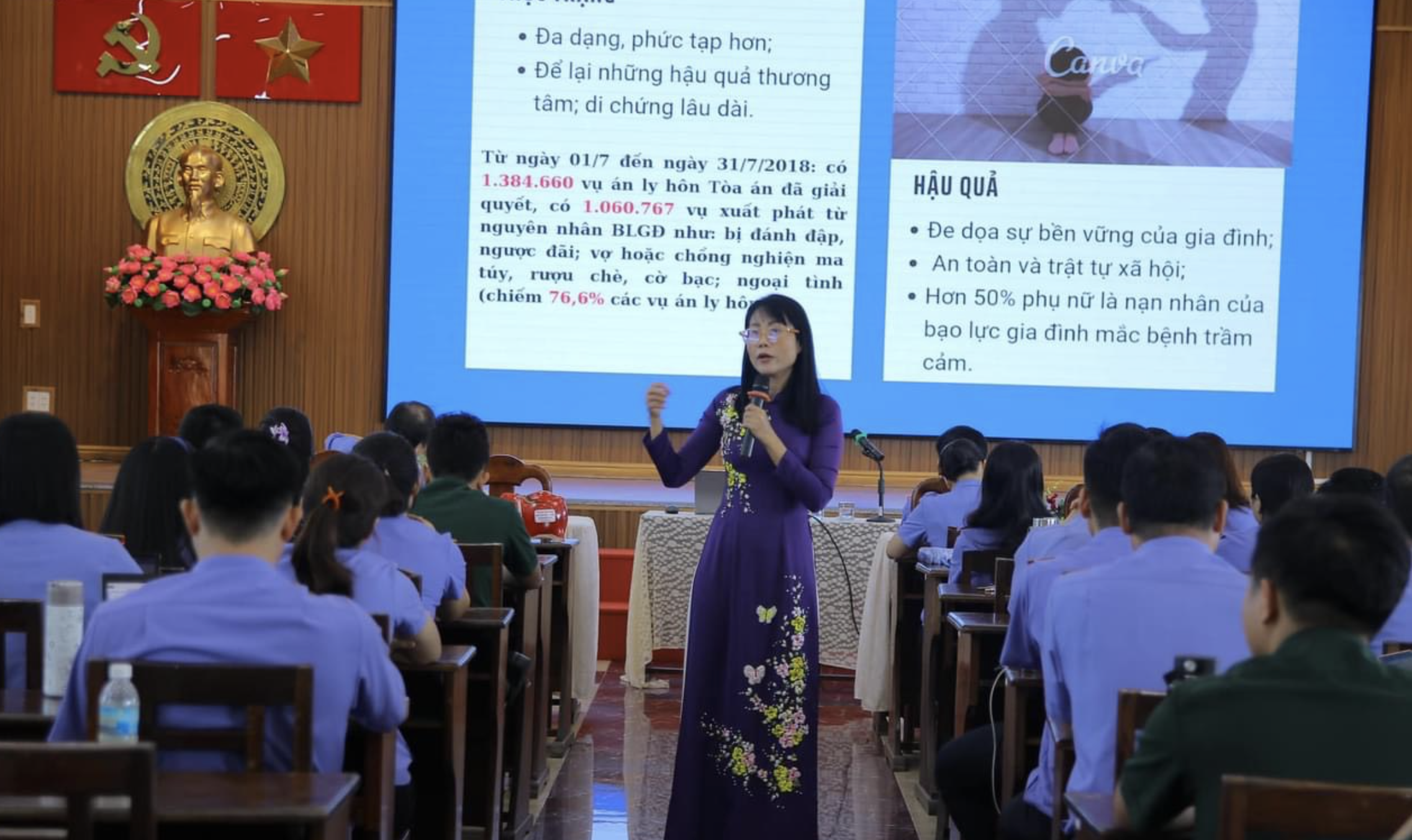 Trường Đào tạo, bồi dưỡng nghiệp vụ Kiểm sát nâng cao nhận thức phòng, chống bạo lực gia đình