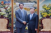 Viện trưởng Lê Minh Trí tiếp Đại sứ đặc mệnh toàn quyền Nhật Bản tại Việt Nam