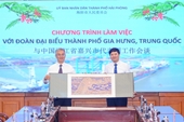 TP Hải Phòng và TP Gia Hưng Trung Quốc tăng cường quan hệ hợp tác