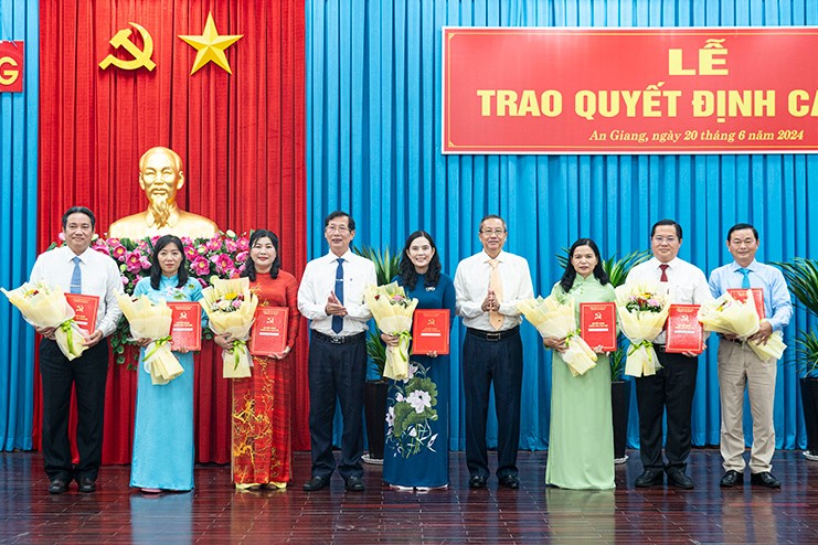 Điều động, bổ nhiệm nhân sự mới ở Hà Tĩnh, Bình Thuận, Đồng Nai, An Giang