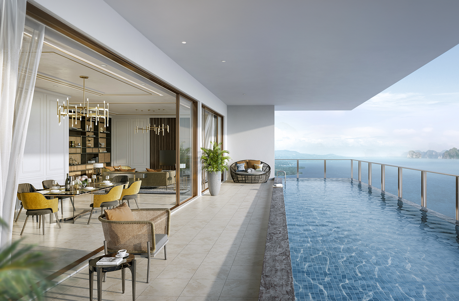 Sky Pool Villa ‘Biệt thự trên không’ mở ra tầm nhìn độc bản ôm trọn vịnh Hạ Long
