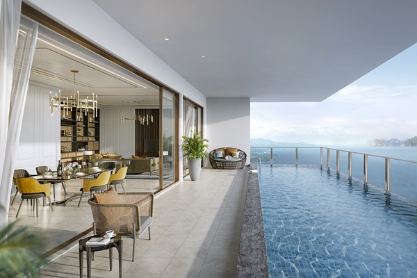 Sky Pool Villa ‘Biệt thự trên không’ mở ra tầm nhìn độc bản ôm trọn vịnh Hạ Long