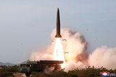 Triều Tiên thử nghiệm tên lửa đạn đạo chiến thuật mới mang đầu đạn siêu lớn 4,5 tấn