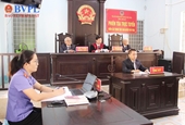 VKSND huyện Thủ Thừa phối hợp tổ chức phiên tòa trực tuyến