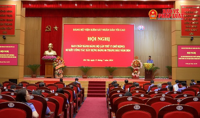 Đảng bộ VKSND tối cao sơ kết công tác Đảng 6 tháng đầu năm 2024
