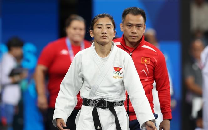 Olympic 2024 Võ sĩ judo Hoàng Thị Tình thua ngay ở vòng đầu