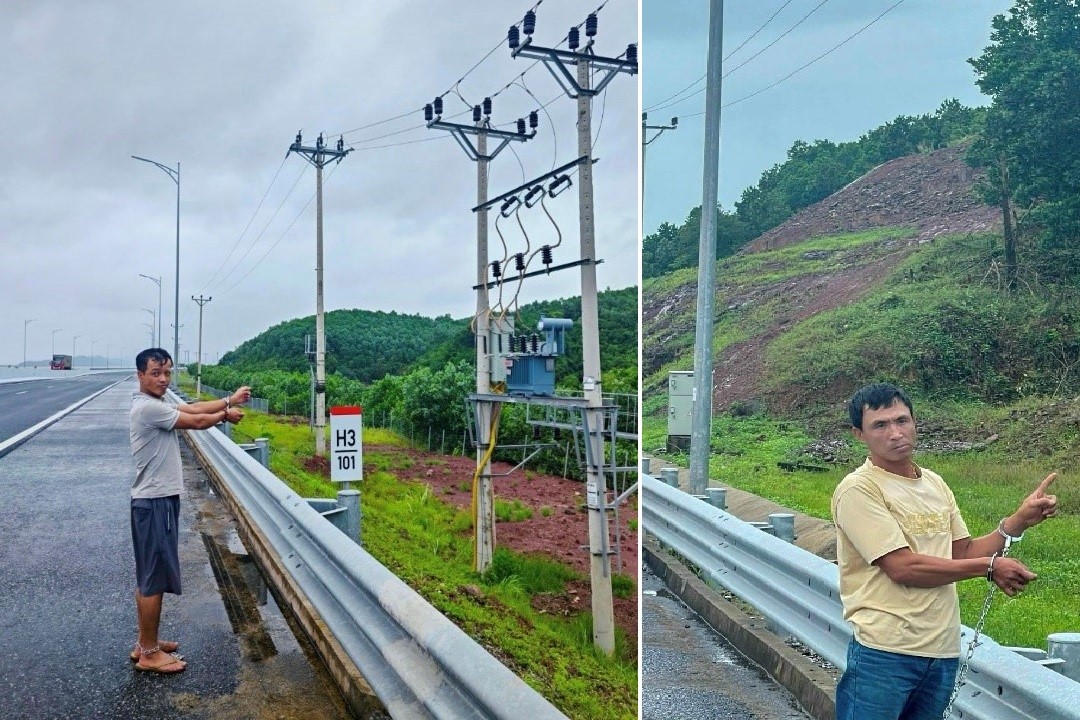 Hai đối tượng nghiện hút trộm cắp dây cáp điện trên cao tốc Hạ Long - Móng Cái