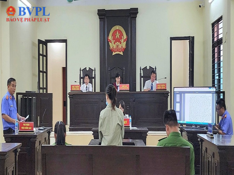 VKSND TP Vĩnh Yên phối hợp tổ chức phiên toà hình sự xét xử trực tuyến