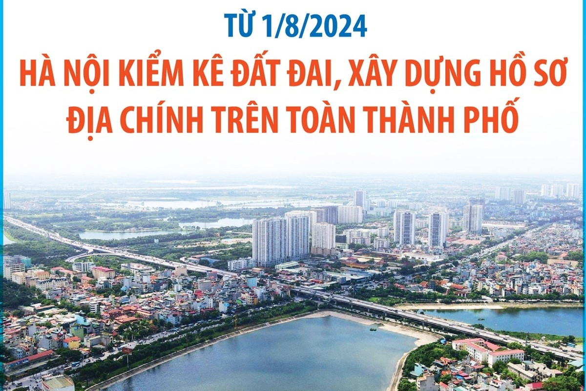 Từ 1 8 2024 Hà Nội kiểm kê đất đai, xây dựng hồ sơ địa chính trên toàn thành phố
