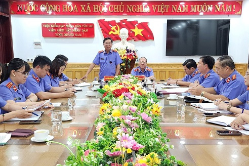 VKSND tỉnh Bình Định và VKSND tỉnh Quảng Nam giao lưu, học tập kinh nghiệm