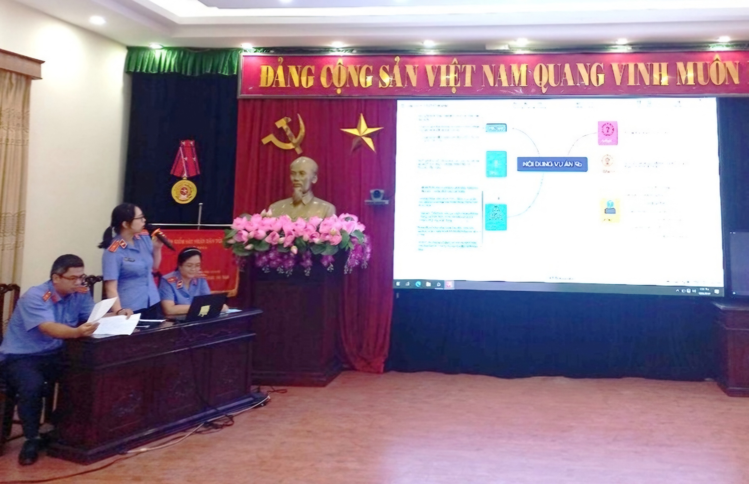 VKSND tỉnh Hà Nam thi “Báo cáo án bằng sơ đồ tư duy”