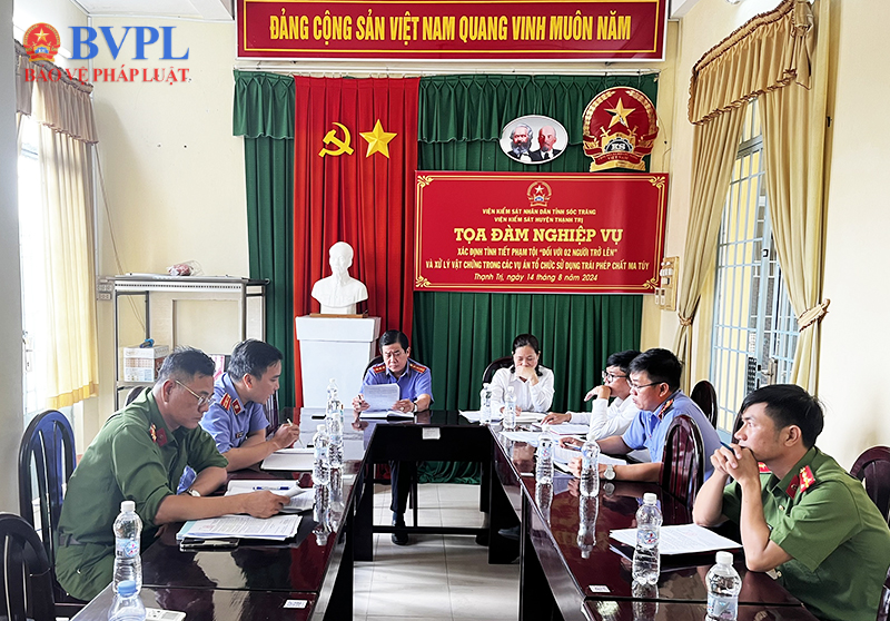 VKSND huyện Thạnh Trị tọa đàm chuyên đề hình sự