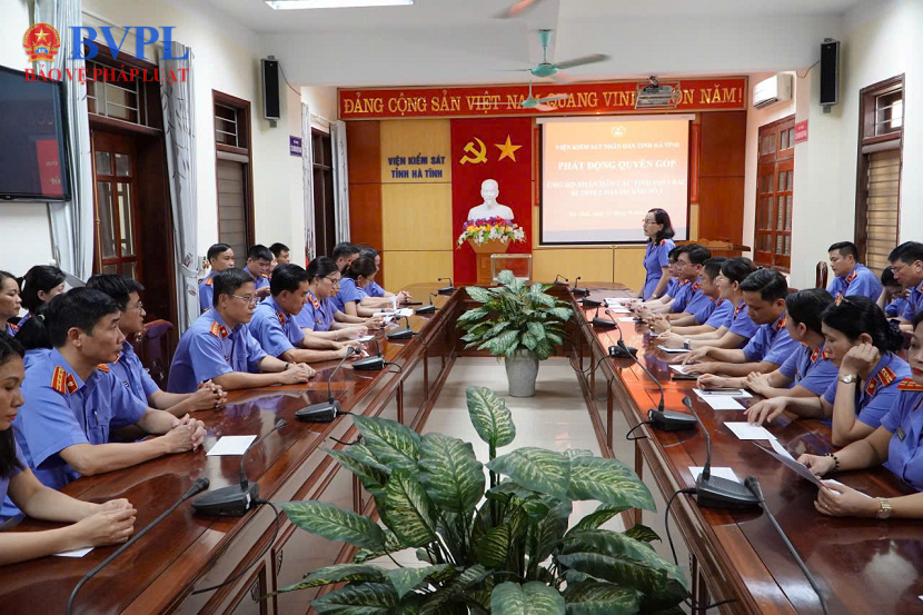 VKSND tỉnh Hà Tĩnh phát động ủng hộ đồng bào các tỉnh phía Bắc thiệt hại do bão số 3