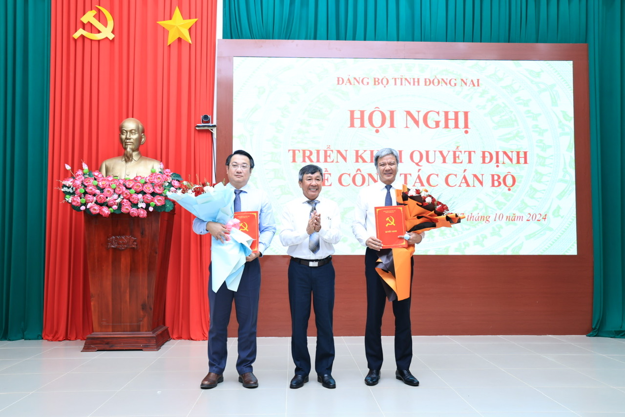 Ban Thường vụ Tỉnh ủy Đồng Nai công bố Quyết định về công tác cán bộ