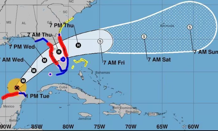 Siêu bão Milton đe dọa Florida, Mỹ, 1 triệu người sơ tán khẩn cấp
