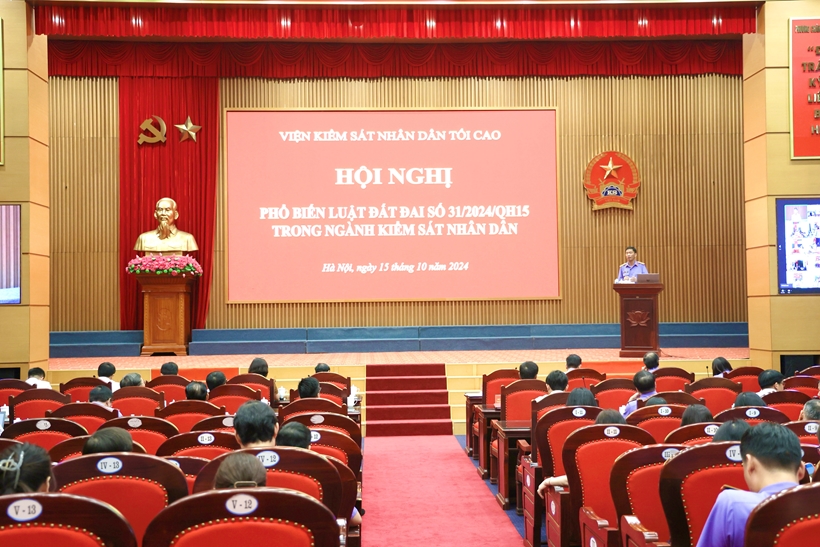 Hội nghị phổ biến, quán triệt Luật Đất đai số 31 2024 QH15 trong ngành Kiểm sát nhân dân