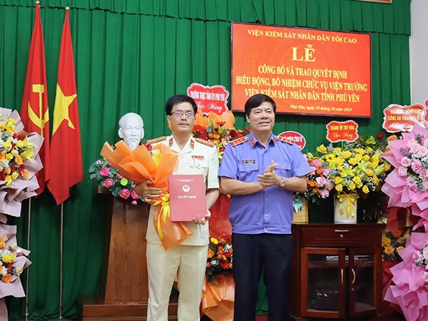 Bổ nhiệm Viện trưởng VKSND tỉnh Phú Yên