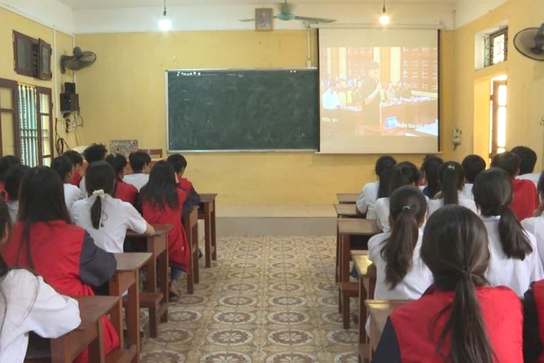 Tuyên truyền Luật nghĩa vụ quân sự thông qua phiên tòa giả định