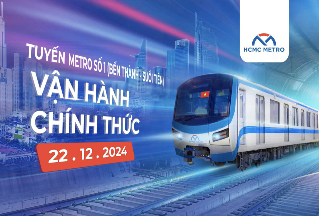 TP HCM chính thức vận hành tuyến metro số 1
