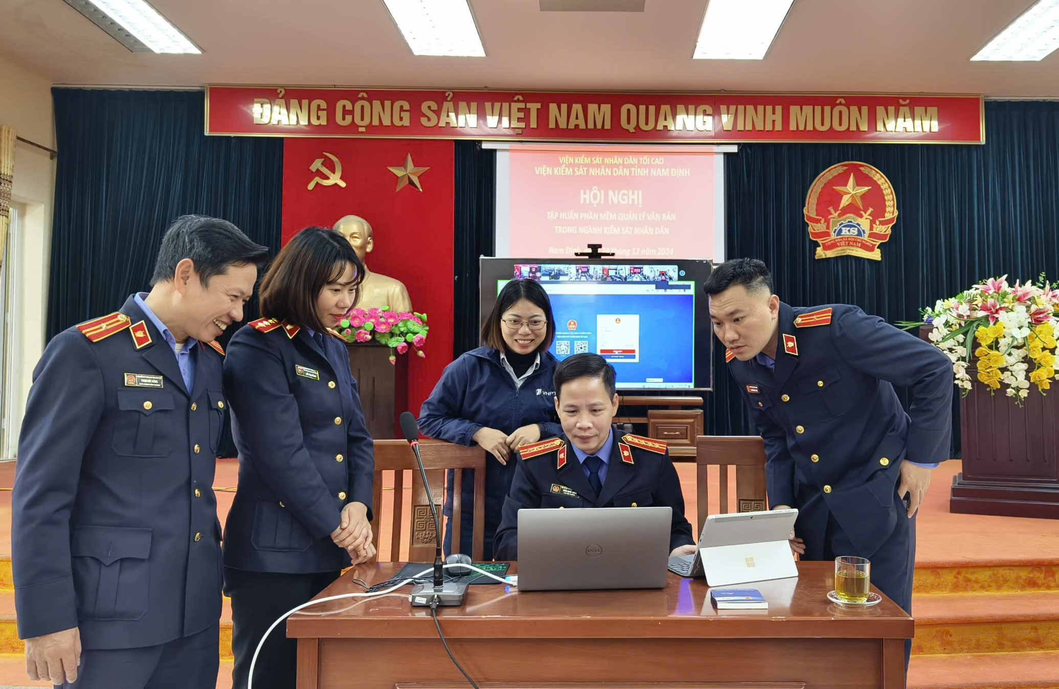 VKSND tỉnh Nam Định tập huấn phần mềm Quản lý văn bản