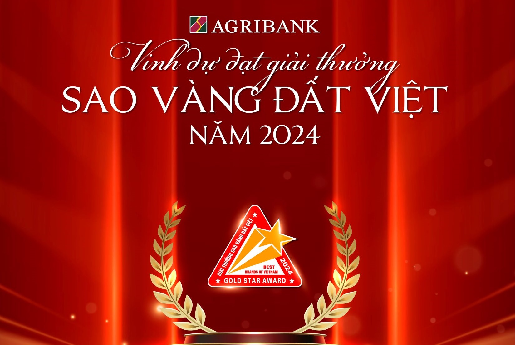 Agribank vinh dự đạt Giải thưởng Sao Vàng đất Việt năm 2024