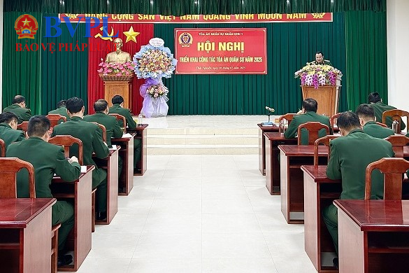 Tòa án quân sự Quân khu 1 tổ chức Hội nghị triển khai công tác năm 2025