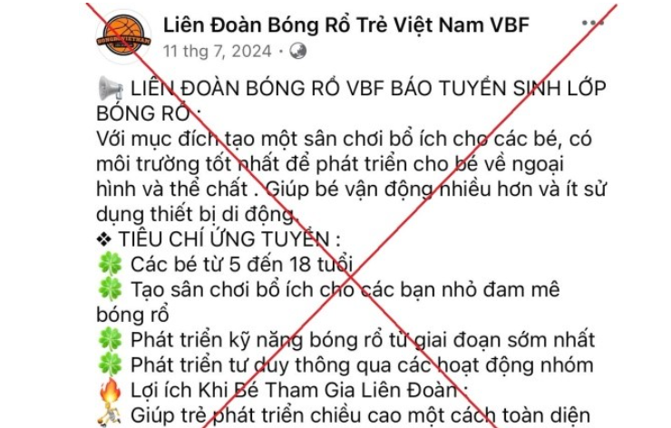Bị lừa hơn 1 tỉ đồng khi đăng ký khóa học bóng rổ cho con